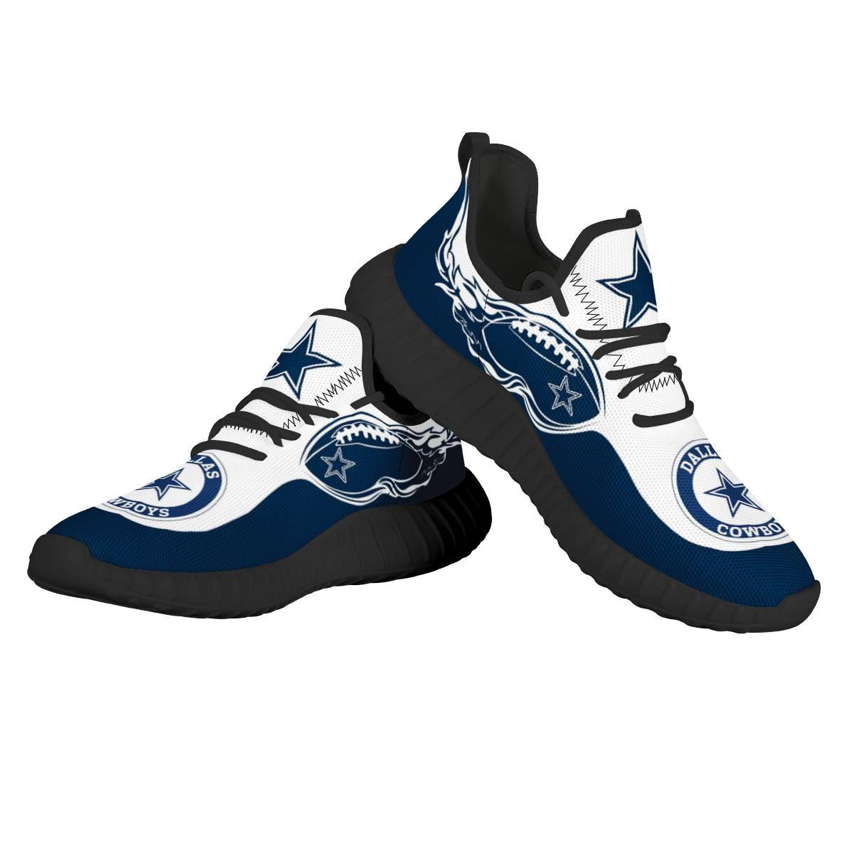 Women's NFL Dallas Cowboys Mesh Knit Sneakers/Shoes 025